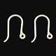 крючки серьги из смолы(RESI-T056-01B)-2