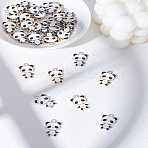 40Pcs 2 Colors Alloy Enamel Pendants, Panda Charms, Platinum & Golden, 21.5x14.5x1mm, Hole: 2mm, 20pcs/color(ENAM-LP0002-53)