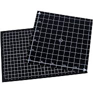 3D Printing Build Surface, with Adhesive Back, for 3D Printers, Rectangle & Square, Black, 30x20x0.08cm, 22x22x0.07cm, 2sheet/set(AJEW-OC0001-38)