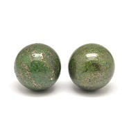 Round Natural Pyrite Home Display Decorations, Green, 30mm(G-I126-07C)