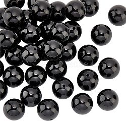 1 Strand Natural Black Tourmaline Beads Strands, Grade A, Round, 10~10.5mm, Hole: 1mm, about 39pcs/strand, 15.35''(39cm)(G-OC0004-20)