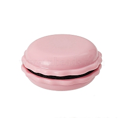 Macaron Color Magnetic Pin Cushion, Round Plastic Sewing Pin Holder, Cross Stitch Embroidery Needle Keeper, Flamingo, 36x17mm(PW-WG86211-01)