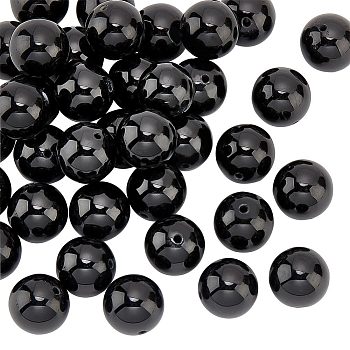 1 Strand Natural Black Tourmaline Beads Strands, Grade A, Round, 10~10.5mm, Hole: 1mm, about 39pcs/strand, 15.35''(39cm)