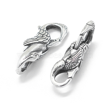 Thailand 925 Sterling Silver Lobster Claw Clasps(STER-L055-057AS)-2