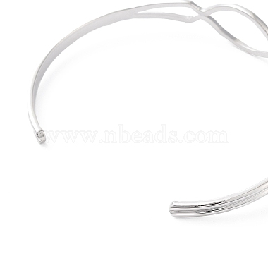 латунный полый овальный браслет с открытой манжетой(BJEW-B070-01P)-3
