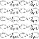 50Pcs Tibetan Style Alloy Infinity with Word Hope Connector Charms(TIBE-SC0004-59)-1