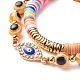 Handmade Polymer Clay Heishi Beads Stretch Bracelets Set(BJEW-JB07364)-5