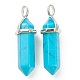 Synthetic Turquoise Pendants(G-M378-01P-A28)-2