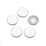 Iron Snap Button Findings, with Plastic, Snap Caps, Garment Buttons, Flat Round, Nickel Free & Lead Free, Platinum, 28x6mm, about 6pcs/set(BUTT-T012-01D-P-FF)