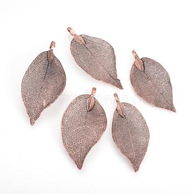 Leaf Iron+Other Material Big Pendants