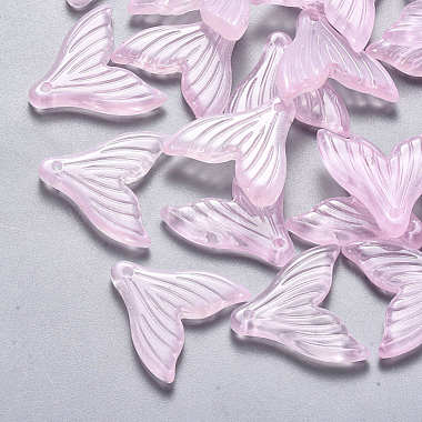 Pearl Pink Fish Glass Pendants