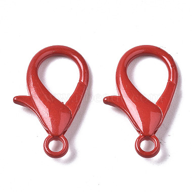 Spray Painted Eco-Friendly Alloy Lobster Claw Clasps(X-PALLOY-T080-06B-NR)-3