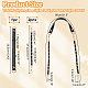 WADORN 3Pcs 2 Style PU Leather Shoulder Strap Bag Chain Straps(FIND-WR0009-26)-2