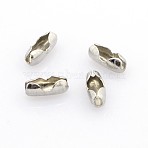 Tarnish Resistant Stainless Steel Ball Chain Connectors, Stainless Steel Color, 13x6x4.5mm, Hole: 3mm, Fit for 4.5mm ball chain(X-STAS-L018C-P)
