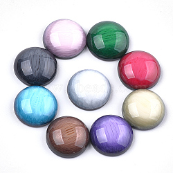 Resin Cabochons, Dome/Half Round, Mixed Color, 14x5mm(X-CRES-S363-05E-M)