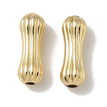 Brass Tube Beads, Long-Lasting Plated, Lead Free & Cadmium Free, Column, Golden, 9x3mm, Hole: 1mm