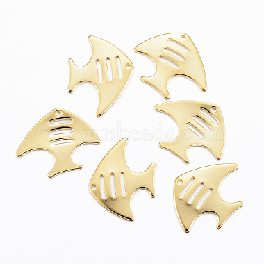 Golden Fish Stainless Steel Charms