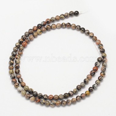 Natural Silver Crazy Lace Agate Round Beads Strands(G-N0166-34-4mm)-3