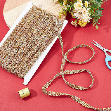Sparkle Braided Polyester Lace Trim(OCOR-WH0079-24A)-5