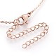 304 Stainless Steel Initial Pendant Necklaces(NJEW-G321-04RG-A)-3