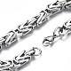 201 Stainless Steel Coffee Byzantine Chain Bracelet for Men Women(BJEW-S057-65)-3