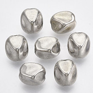 CCB Plastic Beads, Platinum, 11.5x10.5x10.5mm, Hole: 1.5mm, about 810pcs/500g(CCB-T011-08P)