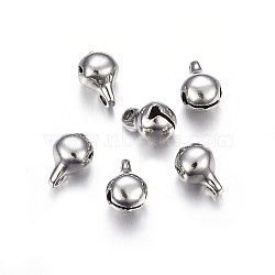 304 Stainless Steel Bell Charms, Stainless Steel Color, 9x5.5x6mm, Hole: 1.8mm(STAS-F174-20P-A)