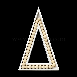 Christmas Wood Triangle Figurines, for Home Desktop Decoration, White, 216x129x20mm(DJEW-A012-02B)