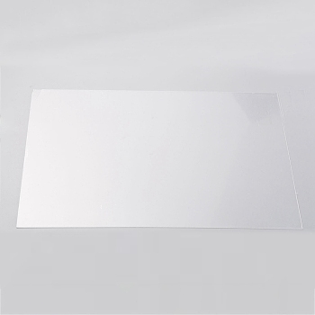 (Defective Closeout Sale: Broken Corners), Organic Glass Sheet, for Craft Projects, Signs, DIY Projects, Rectangle, Clear, 29.6x20.8x0.05cm