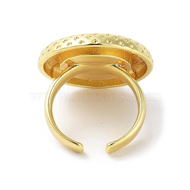 anillo de puño abierto redondo plano de resina(RJEW-A035-02G-04)-3