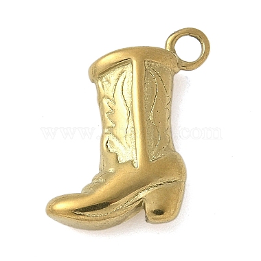 Real 18K Gold Plated Shoes 304 Stainless Steel Pendants