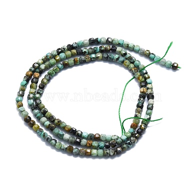Natural African Turquoise(Jasper) Beads Strands(G-P457-B01-43)-3