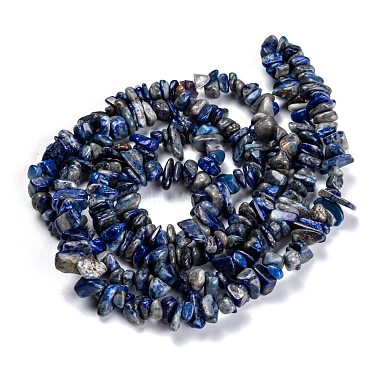 Chapelets de perles en lapis-lazuli naturel(G-G011-05B)-3