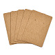 Rectangle Kraft Paper One Pair Earring Display Cards with Hanging Hole(CDIS-YW0001-05)-1