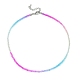 Faceted Rondelle Glass Beaded Necklace for Women(NJEW-M208-01K)-3