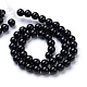Brins de perles rondes en onyx noir naturel(X-G-T055-6mm-10)-2
