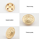 48Pcs 12 Styles Retro Style Brass Buttons(BUTT-FG0001-11A)-5