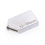 Steel Glass Cutter Head, Glass Straight Cutting Tile Cutter Head, 2.7x1.5x0.5cm, Hole: 4mm, Inner Diameter: 15x1mm, for 12~20mm Glass(TOOL-WH0133-01A)