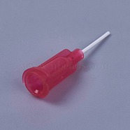 Plastic Fluid Precision Blunt Needle Dispense Tips, Red, 30x7.5mm, Pin: 0.91mm, Inner Diameter: 0.6mm(TOOL-WH0117-11D)