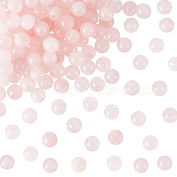 Natural Rose Quartz Beads Strands, Round, 6mm, Hole: 1mm, about 65pcs/strand, 15''(38.1cm)(G-OC0001-02-6mm)