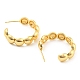 Rack Plating Brass Ring Stud Earrings(EJEW-A028-26G)-2