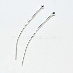 925 Sterling Silver Ball Head Pins, Silver, 35x0.5mm(24 Gauge), Ball: 1.8mm, about 183pcs/20g(STER-F018-03H)