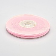 Polyester Velvet Ribbon for Gift Packing and Festival Decoration, Pink, 1/8 inch(4mm), about 100yards/roll(91.44m/roll)(SRIB-M001-4mm-123)
