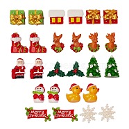 26Pcs 13 Styles Christmas Plastic Home Display Decorations, Mixed Shapes, Mixed Color, 2pcs/style(AJEW-SZ0001-49)