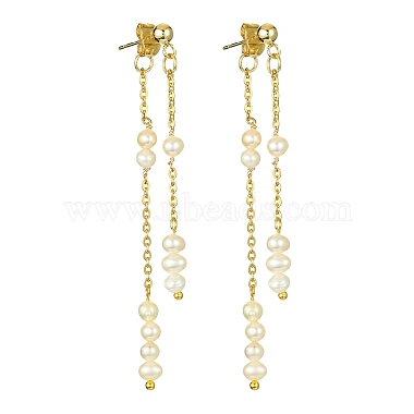 Creamy White Tomato Pearl Stud Earrings