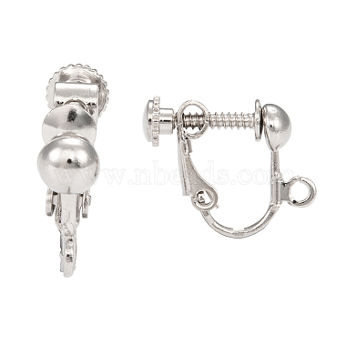 Brass Screw Clip Earring Converter(EC143-NF)-2
