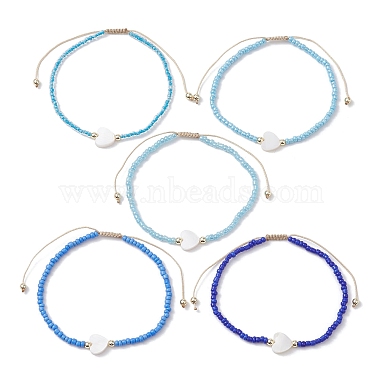 Blue Heart Hematite Bracelets