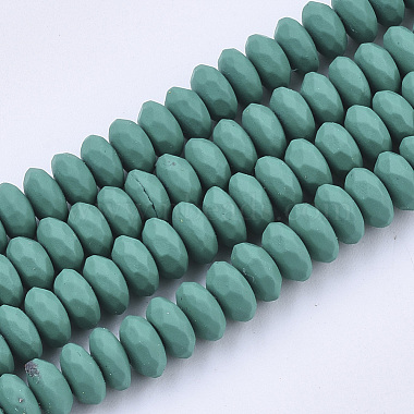 Spray Painted Non-magnetic Synthetic Hematite Beads Strands(G-T124-22)-3