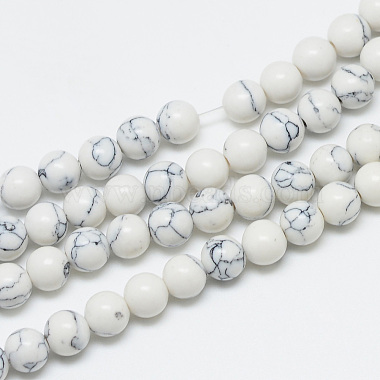 8mm Round Howlite Beads