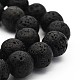 Natural Lava Rock Round Bead Strands(G-M169-12mm-03)-1